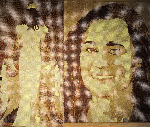  recreation of Pippa Middleton's ass and face made from 15000 crumpets