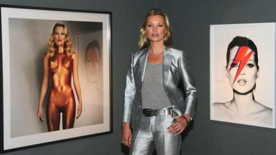 Kate Moss Poses For Bryan Ferry Album Cover