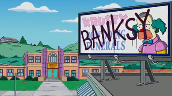 Banksy Does Depressing Simpsons Opening Title Sequence