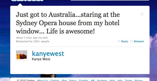 Kanye West In Australia To Hype ‘Runaway’