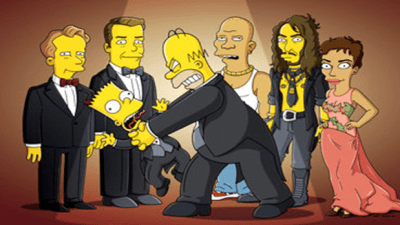 Brand and Gervais Guest Star on The Simpsons