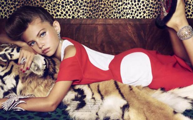 Ten Year Old Thylane Blondeau Models For French Vogue