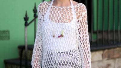 Lily in Paddington, Summer Crochet Dress