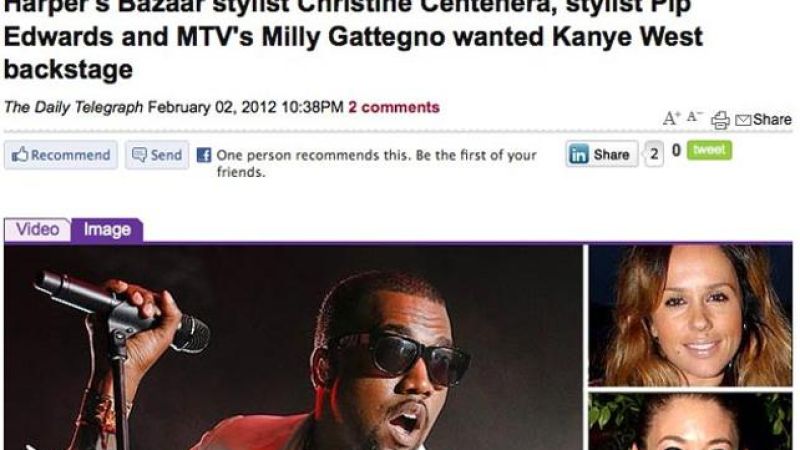 Daily Telegraph Make Another Kanye West Gaffe