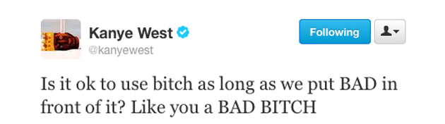 Kanye West Has Some Thoughts On The Word “Bitch”