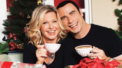 John Travolta, Olivia Newton-John Have A Christmas Reunion