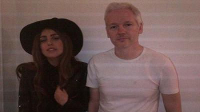 That One Time Lady Gaga Met Julian Assange