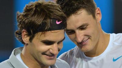 Roger Federer Breaks Bernard Tomic’s Winning Streak, Has Opinions on Armstrong