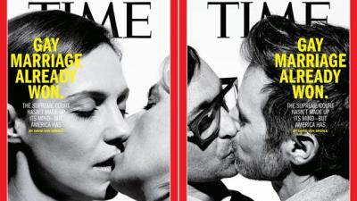 TIME Magazine Unveils Same-Sex Kissing Covers Ahead of Supreme Court Verdict