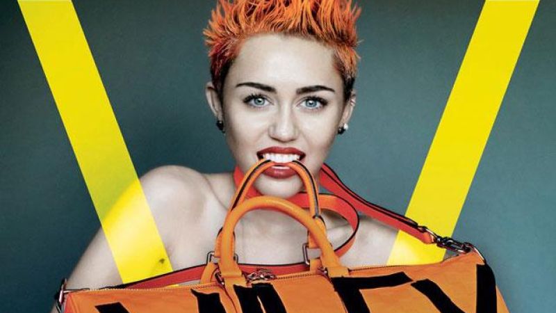 Miley Cyrus Experiments With Side Boob In V Magazine