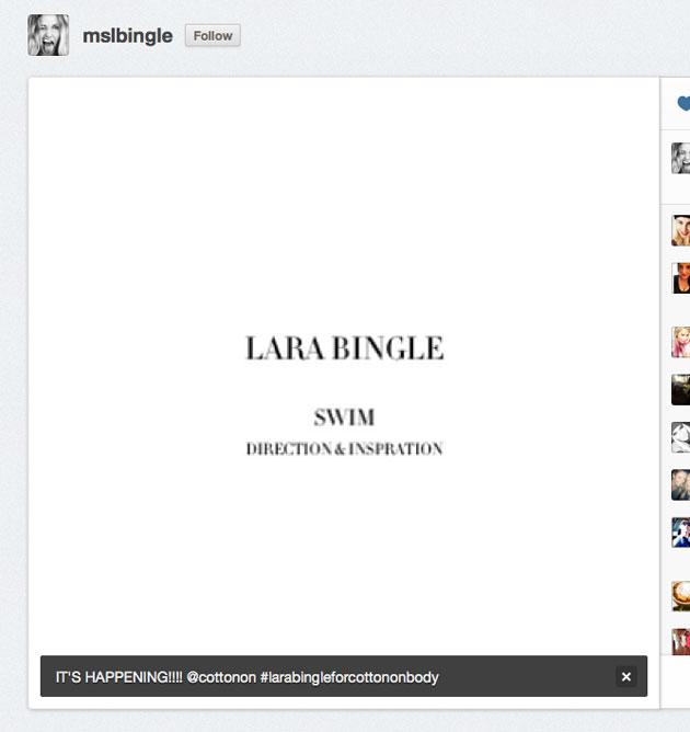 The Lara Bingle Swim Collection Is Happening