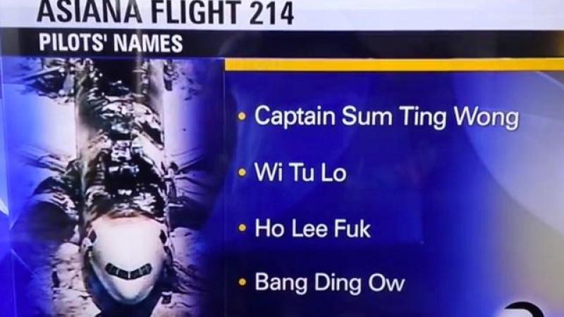 Intern Who Sabotaged Asiana Newscast With Racist Pilot Monikers Takes Fall, Gets Fired