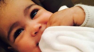 Kim Kardashian Posts Adorable Pictures Of Baby North West