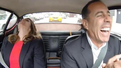 See Tina Fey Riding In Cars With Boys, Namely Jerry Seinfeld