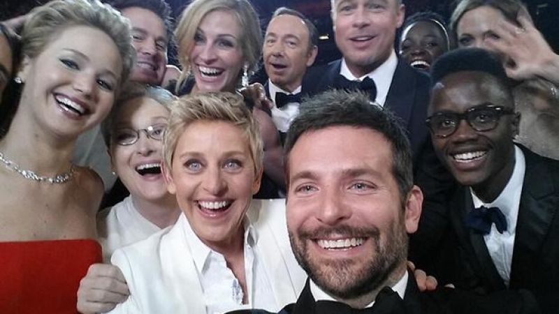 Ellen’s A-List Oscar Selfie Is The Most Retweeted Tweet Of All Time, Broke Twitter
