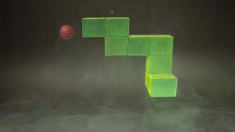 WATCH: Awesome Stop-Motion Chalk Animation Of 3D Snake Game