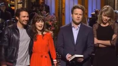 James Franco, Seth Rogen Crack Underage Instagram Jokes In SNL Monologue; Zooey Deschanel, Taylor Swift Also There For Reasons