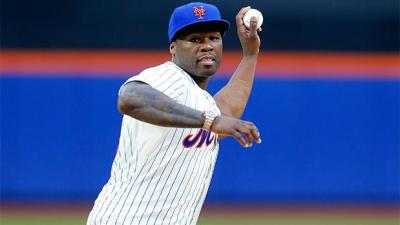 50 Cent Throws Terrible Opening Pitch, Dies Of Embarrassment Trying