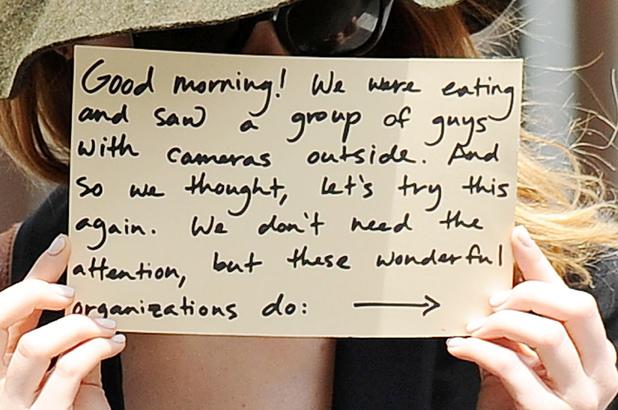 Emma Stone And Andrew Garfield Fool Paparazzi With Charity Notes, Are The Best Couple Ever