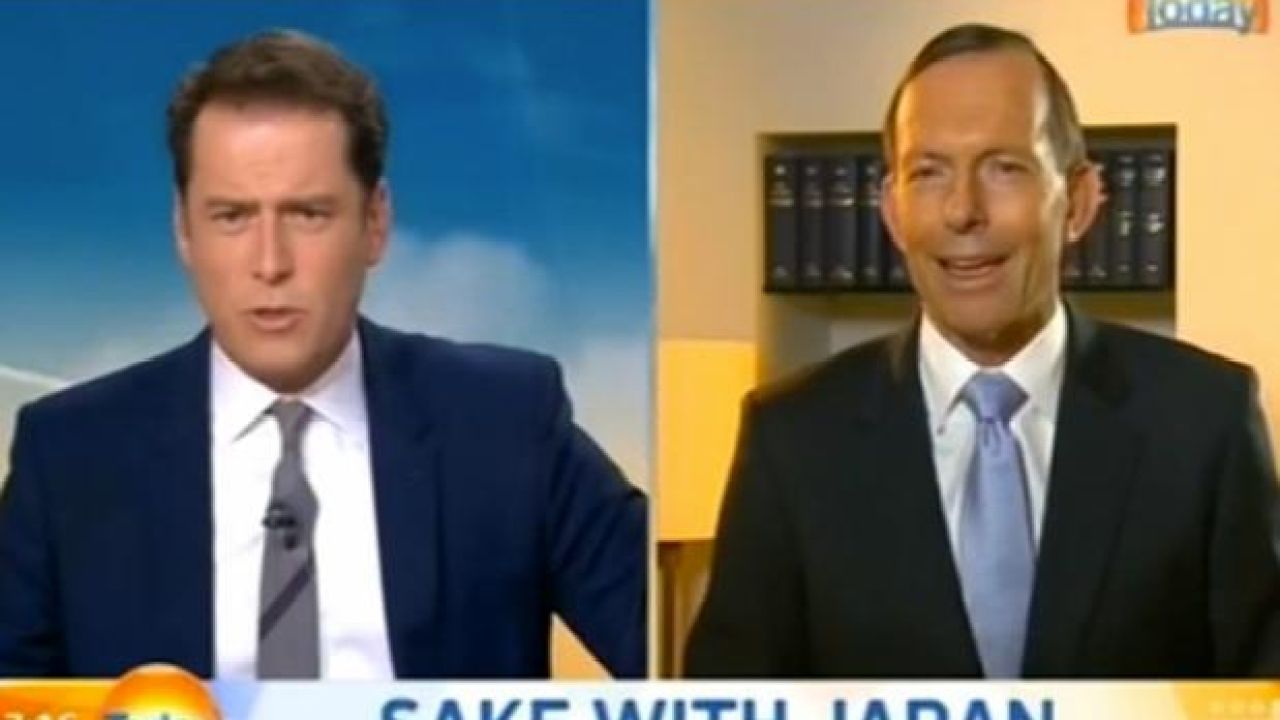 Tony Abbott Appeared On Today Hungover, Copped It From Karl Stefanovic