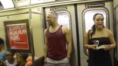 Watch The Cast Of ‘The Lion King’ Take Over A NYC Subway Car