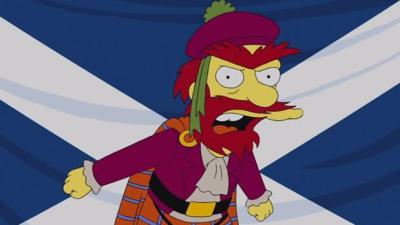 Groundskeeper Willie Weighs In On The Scottish Independence Debate