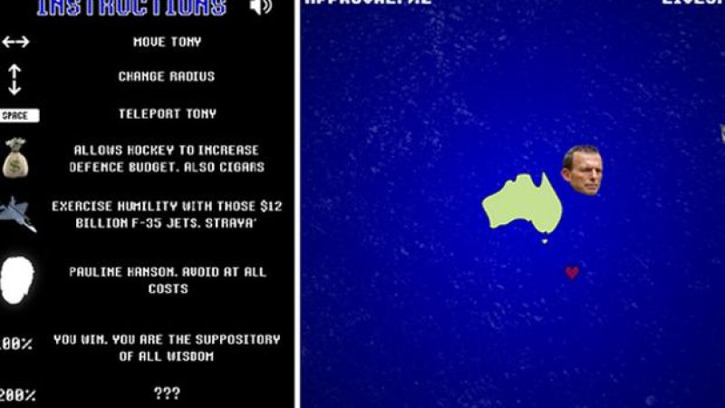 Become The Suppository Of All Wisdom With This Hilarious Tony Abbott Simulator