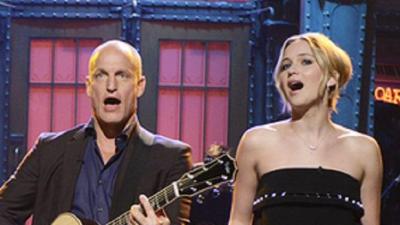 J-Law Crashed Woody Harrelson’s SNL Opening Monologue