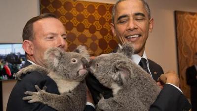 World Leaders Cuddling Koalas are Your New Favourite Thing