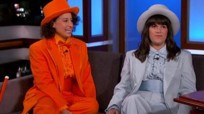 The Broad City Gang Dressed In The ‘Dumb & Dumber’ Tuxes For Jimmy Kimmel