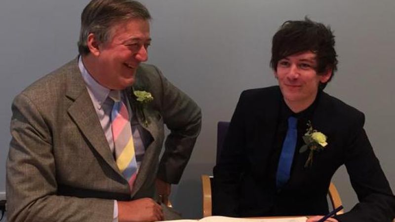 Stephen Fry Gets Hitched In Low Key, Adorable Ceremony
