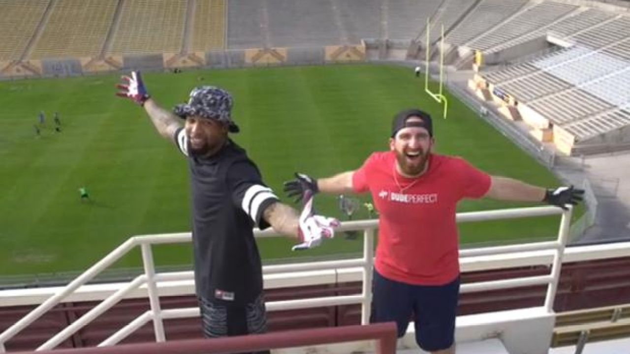 Dude Perfect And Odell Beckham Jr’s One-Handed Trick Shots Are Ridiculous