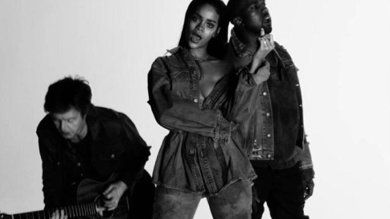 Feast Your Eyes On Rihanna, Kanye And McCartney’s ‘FourFiveSeconds’ Video
