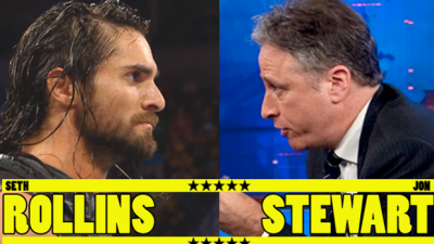 Jon Stewart And The WWE’s Seth Rollins Have Been Trading Barbs And It’s Glorious