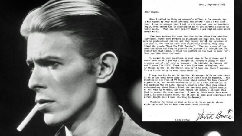 A Great Letter David Bowie Wrote His First US Fan At Age 20 Is Going Viral