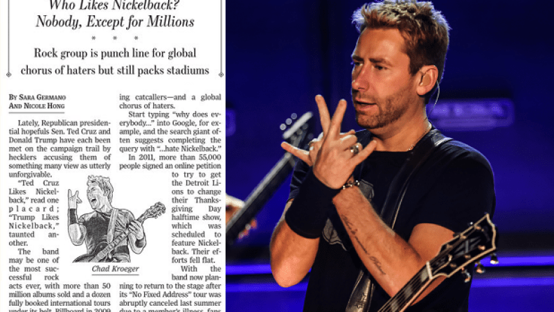 The Wall Street Journal Just Printed A Front-Page Defence Of Nickelback