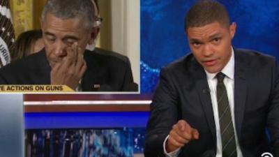 Trevor Noah Destroys FOX For Suggesting Obama Fake-Cried In Gun Speech