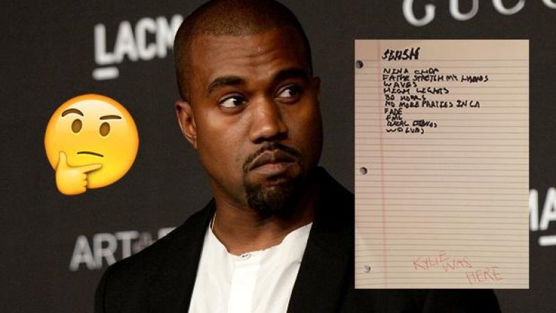 People Are Losing Their Minds Over Kanye West’s Child-Like Handwriting