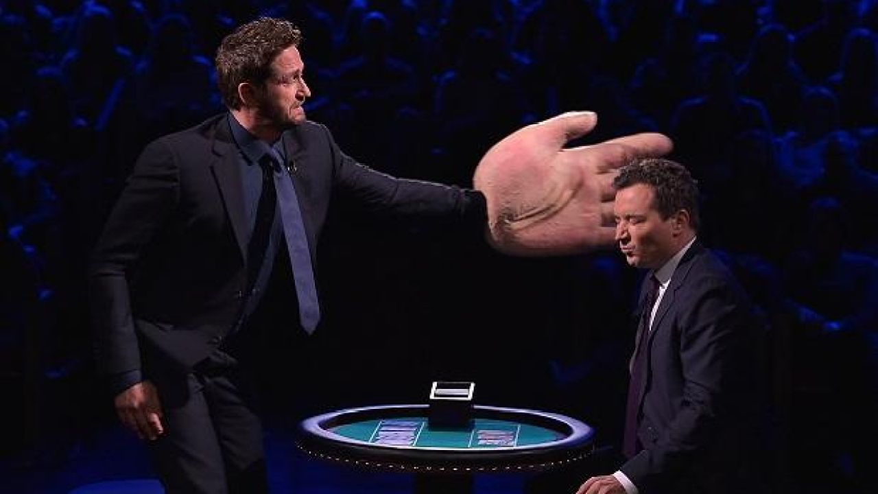 WATCH: Jimmy Fallon And Gerard Butler Slap Each-Other Silly With Big Hands
