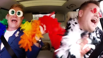 WATCH: The Ever-Fabulous Elton John Joins James Corden For Carpool Karaoke
