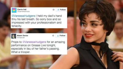 Vanessa Hudgens Smashes ‘Grease: Live’ Debut Hours After Father’s Death