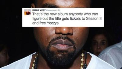 Kanye Asked For Album Name Guesses, Most Of Ya Made Butt Jokes Instead