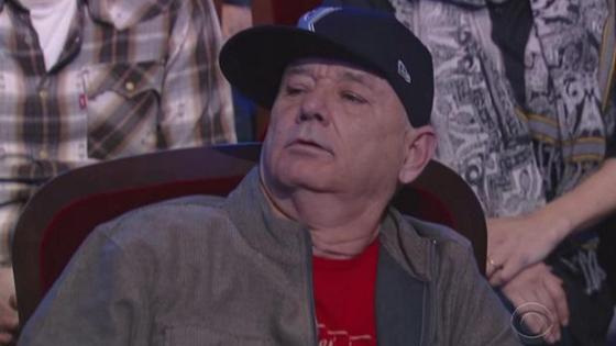 WATCH: A Sleepy Bill Murray Crashes Colbert’s Audience, Gives Zero Fucks