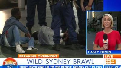 WATCH: More Than 200 People Punch On In Hectic Sydney Street Brawl