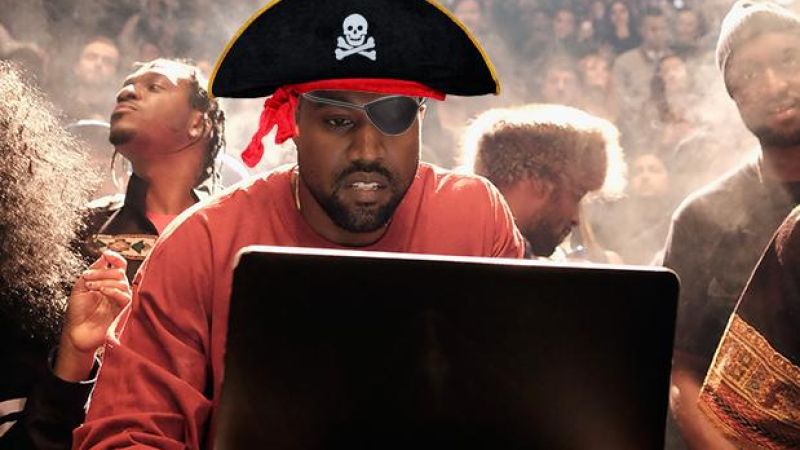 Tidal Posterboy Kanye West Accidentally Outs Himself Using The Pirate Bay