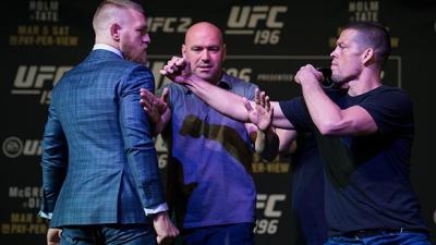 WATCH: Conor McGregor Starts UFC196 Early, Hurls Wild Punch At Diaz Presser