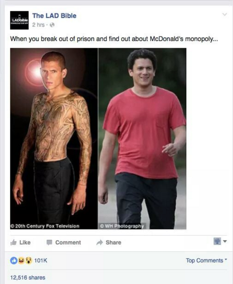 Wentworth Miller Details Suicidal Past In Shutdown Of Fat-Shaming Meme