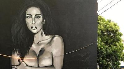 Sydney Got Its Own Naked Kim K Selfie Mural, So It Won’t Feel Left Out