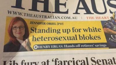 The Australian Mounts Brave Front Page Defence Of Straight White Males