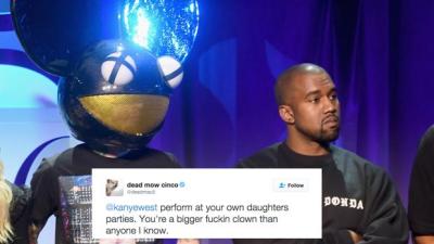 IT CONTINUES: Deadmau5 Wakes Up, Returns Kanye’s Sledge With Fkn Fire